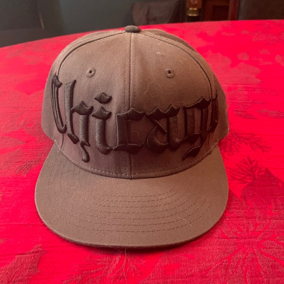 Chicago old English typeface SnapBack hat cool cap - Picture 1 of 2
